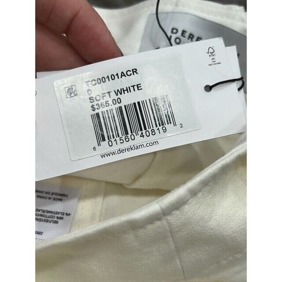 Derek Lam 10 Crosby Womens Gold Button Robertson Flared Pants White Size 0 NWT - Picture 10 of 13